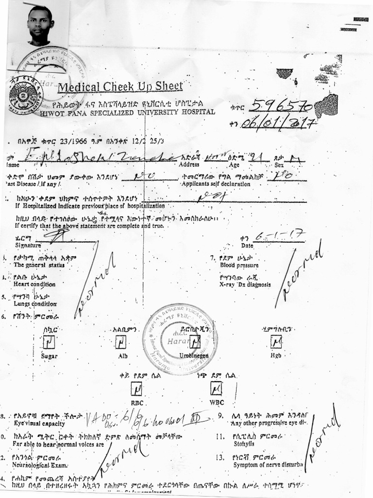 Medical Check Up | PDF