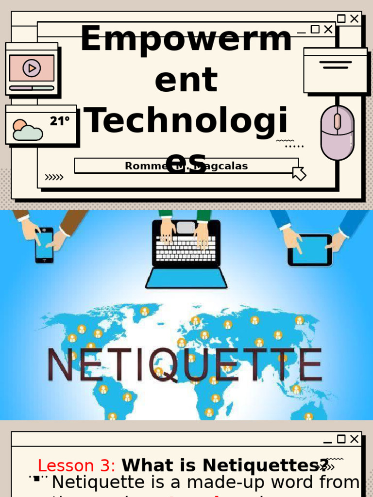 Lesson 3 - What Is Netiquettes | PDF | Etiquette | Internet Forum