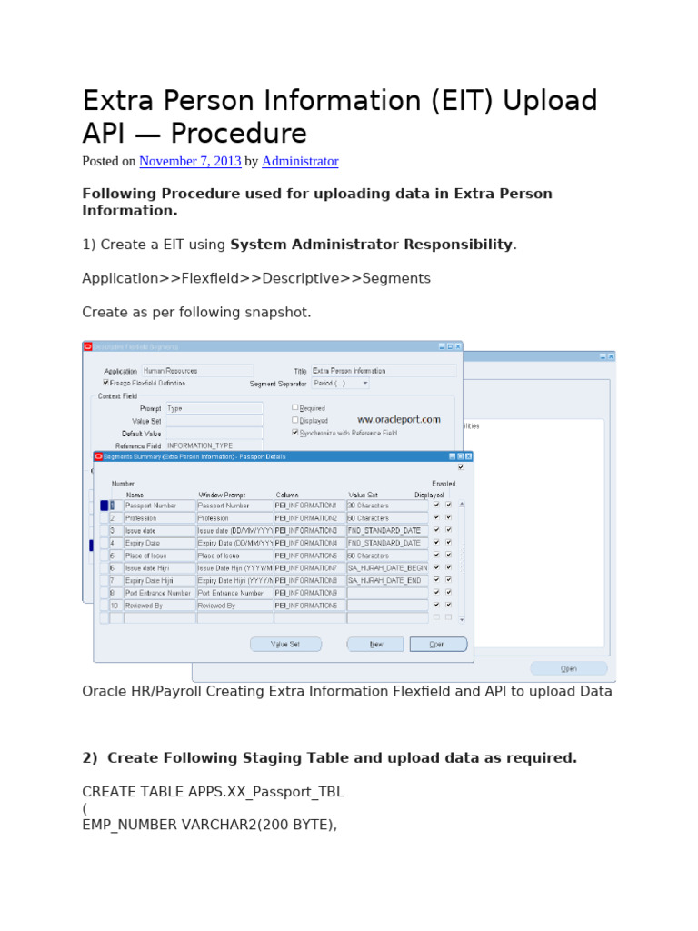 EIT Upload API Procedure Guide | PDF | Computing | Computer Programming