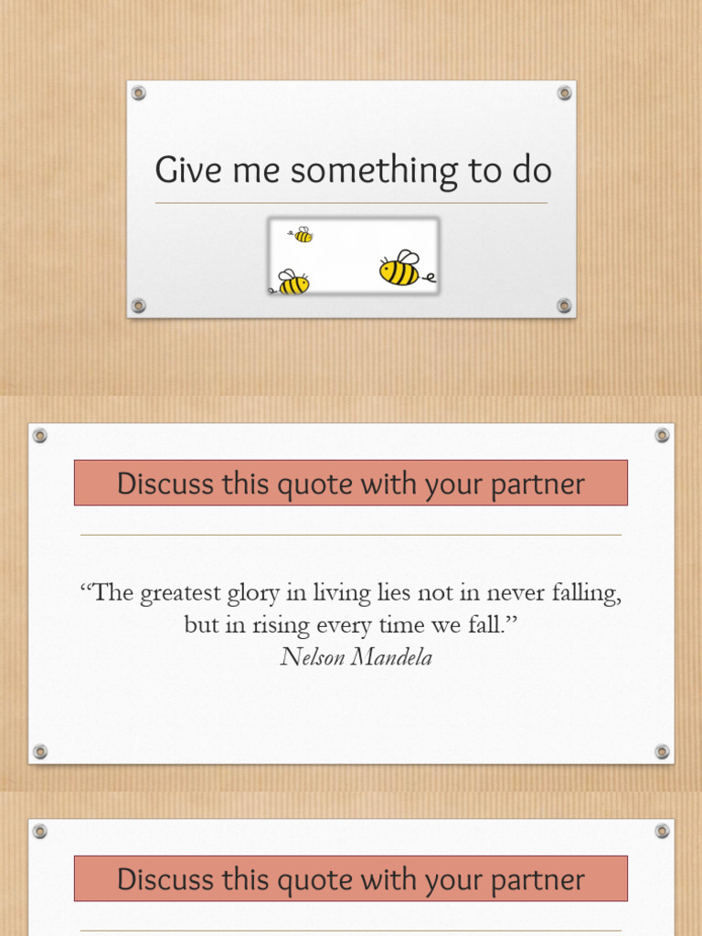 Session 4. Give Me Something To Do | PDF