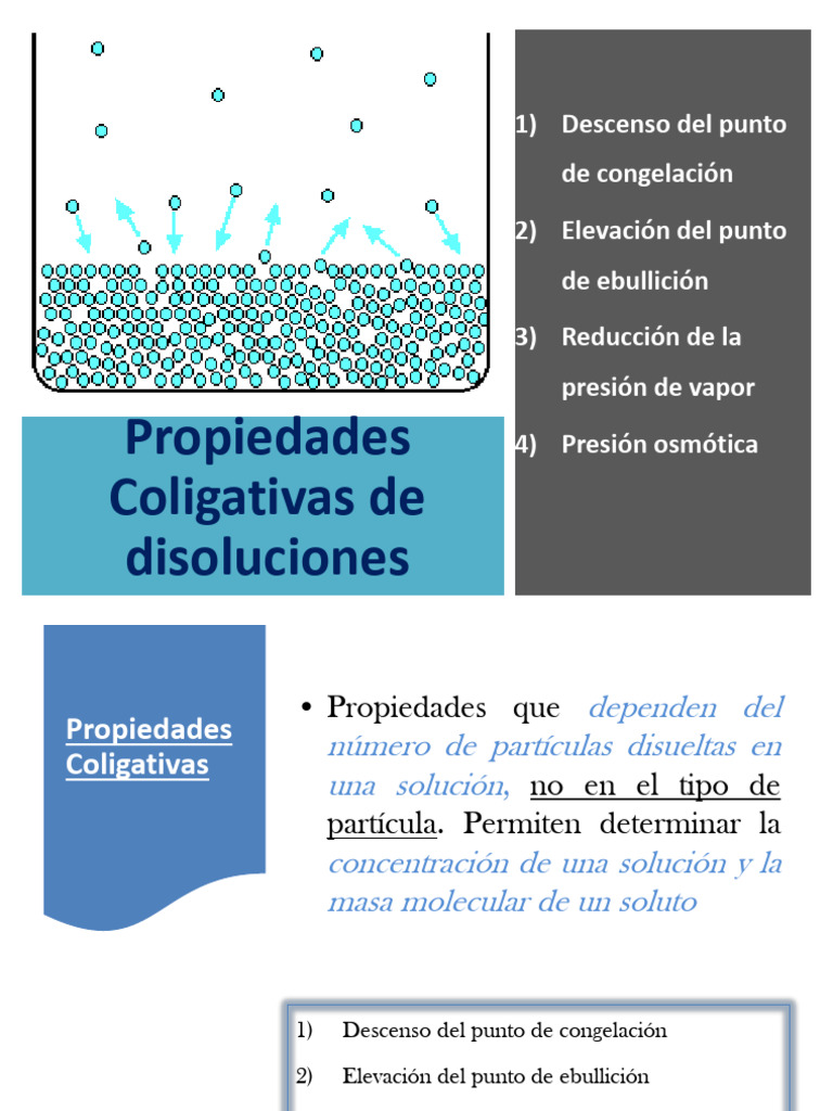 1.2 Propiedades Coligativas | PDF | Ciencias fisicas | Mezclas Químicas ...