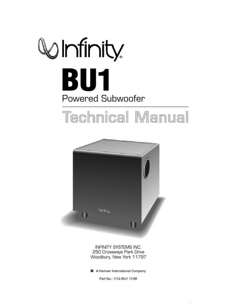 BU1 Technical Manual | PDF | Loudspeaker | Amplifier