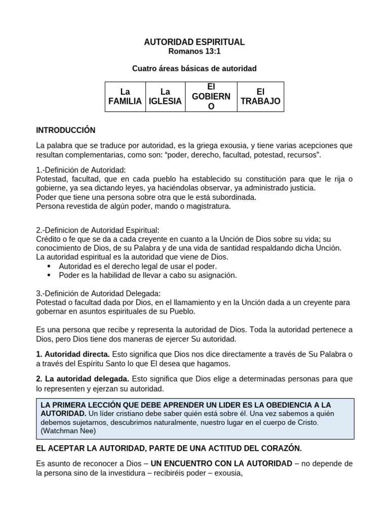 Autoridad Espiritual Pdf