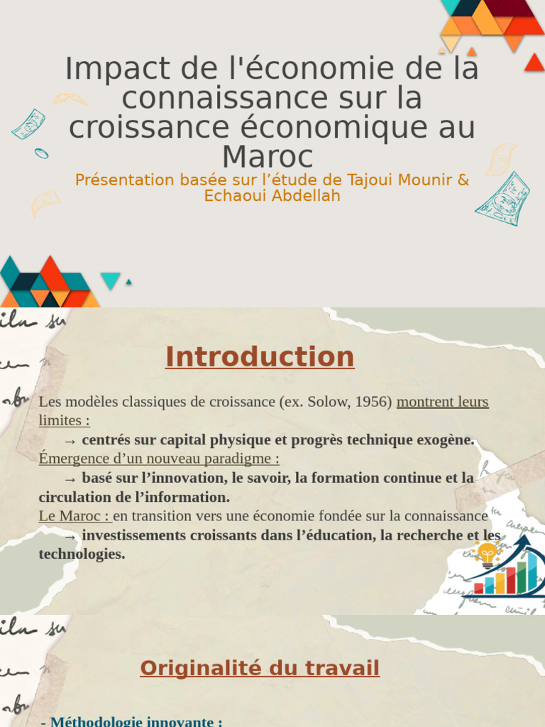 Économie de la connaissance et croissance au Maroc | PDF | Croissance ...