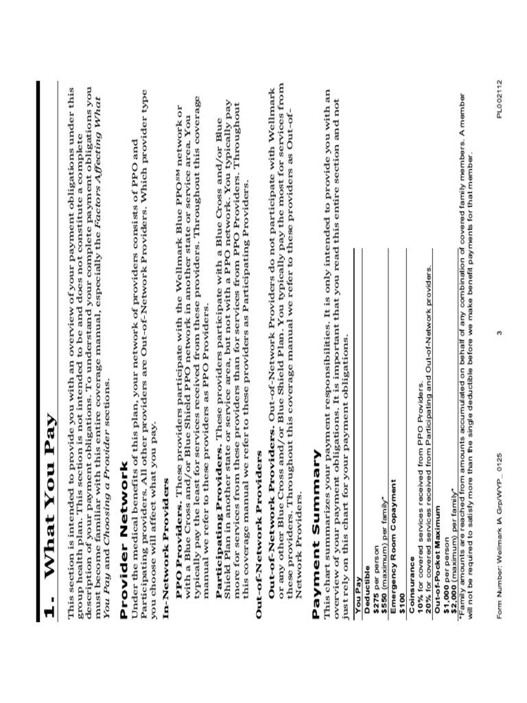 Wellmark Coverage Manual Pgs 7-9 | PDF