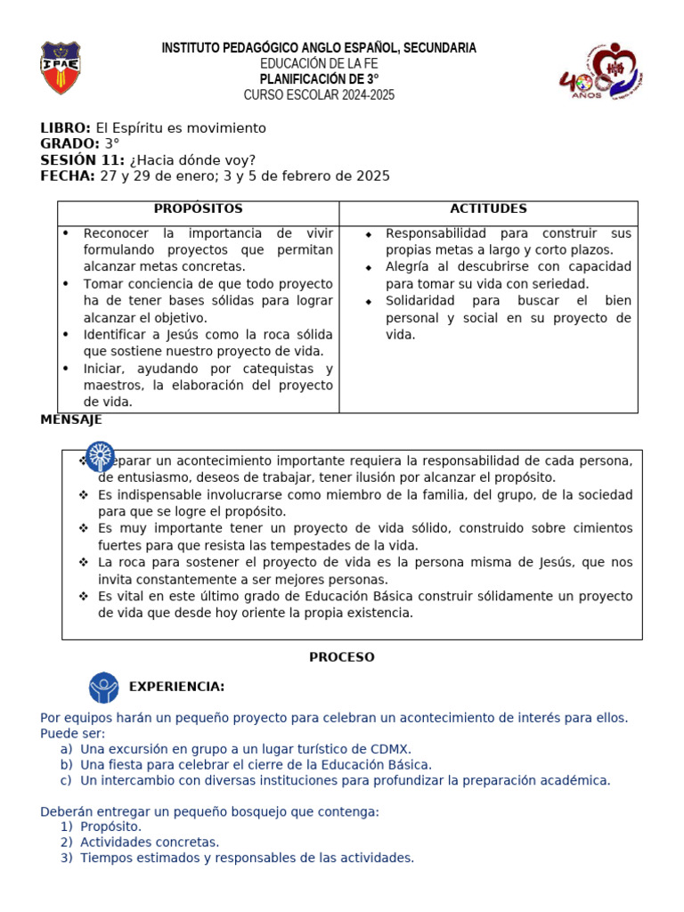 3° Sesión 11. 27 Ene 25 | PDF | Jesús | Contenido del Nuevo Testamento