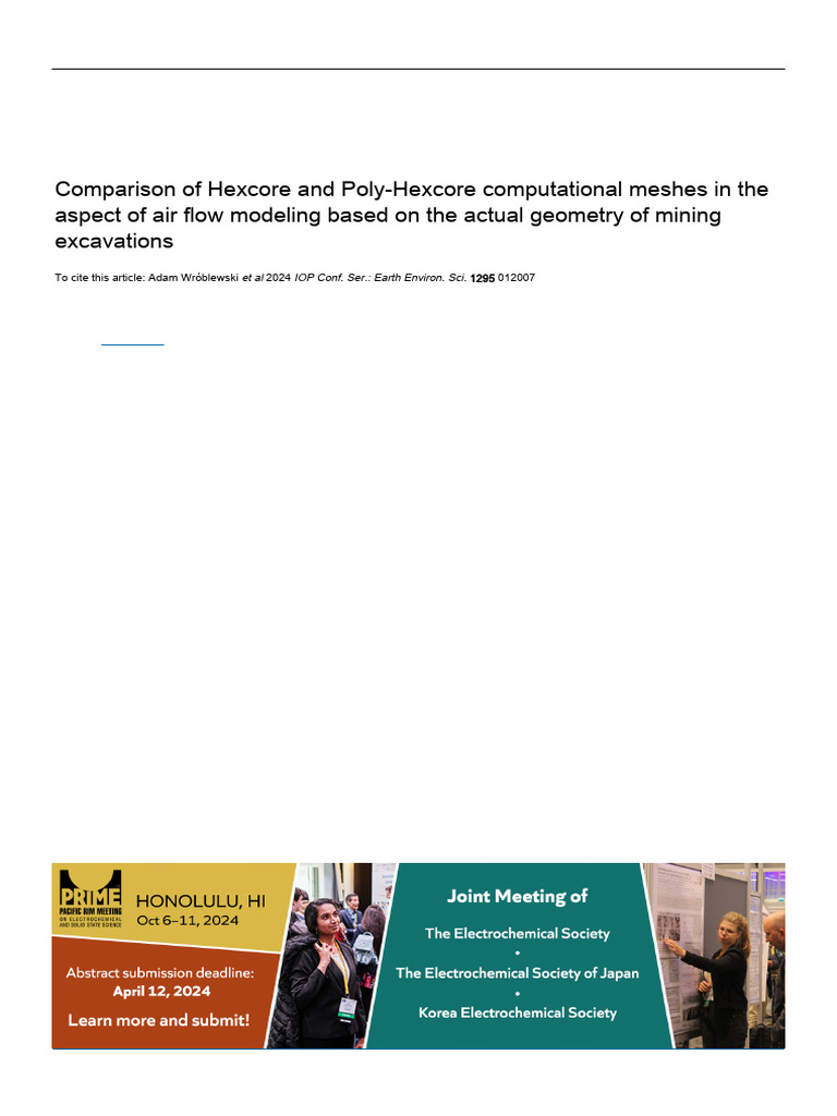 Hexcore vs Poly-Hexcore Meshes in CFD | PDF | Computational Fluid ...