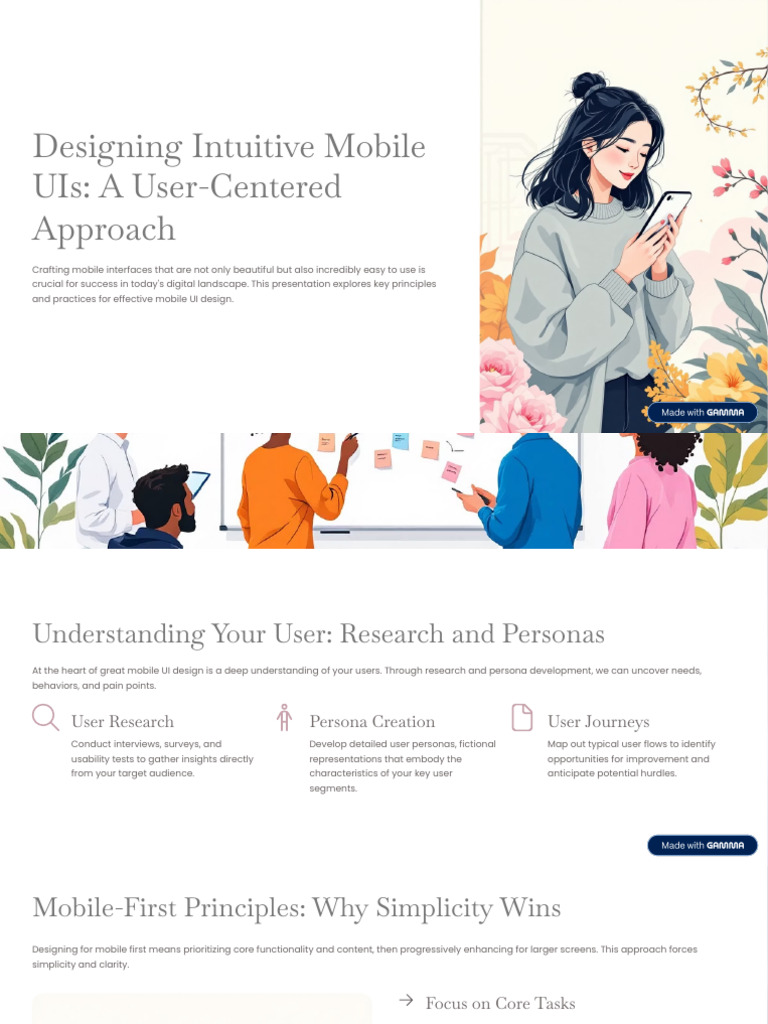 Intuitive Mobile UI Design Guide | PDF | Typography | Usability