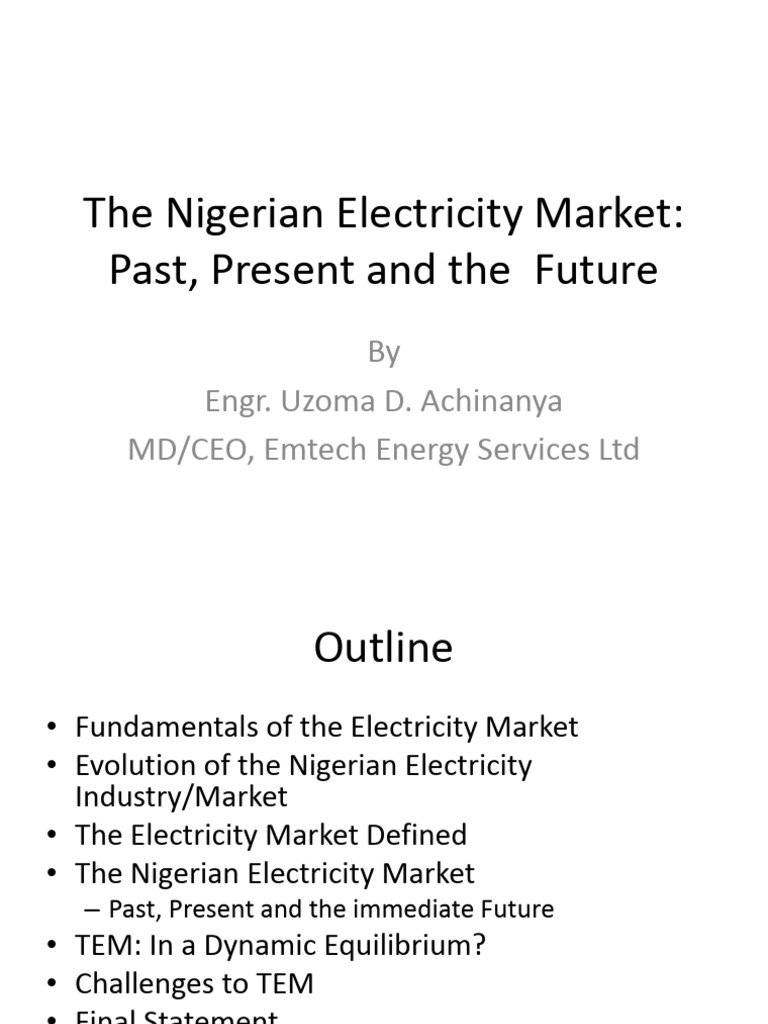 Overview of Nigeria's Electricity Market | PDF | Electrical Grid ...