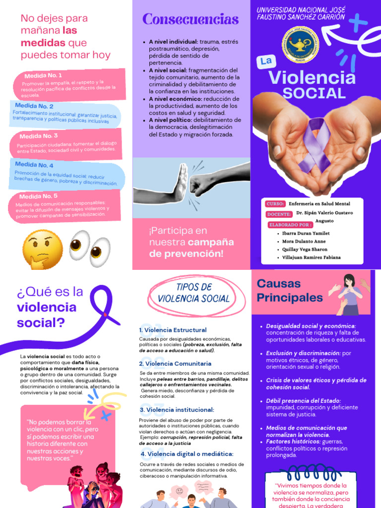 Prevención de la Violencia Social | PDF | Violencia | Desigualdad social