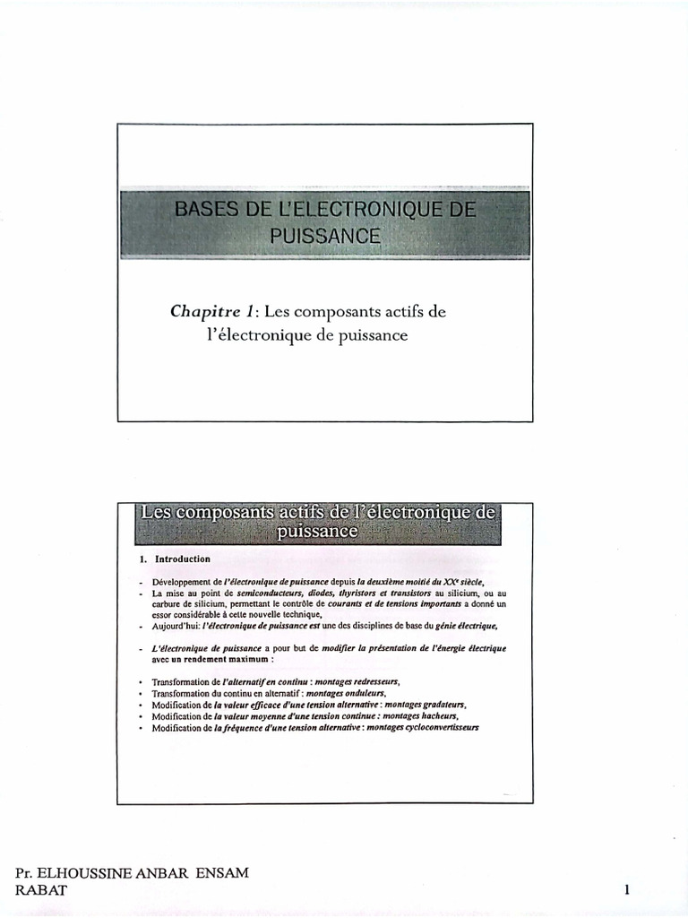 Électronique de Puissance | PDF