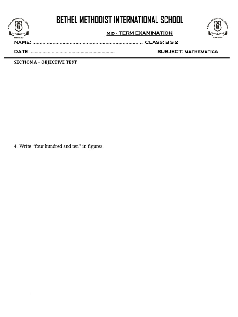 Basic Two Mathematics Midterm Exam | PDF | Chess | Chess Theory