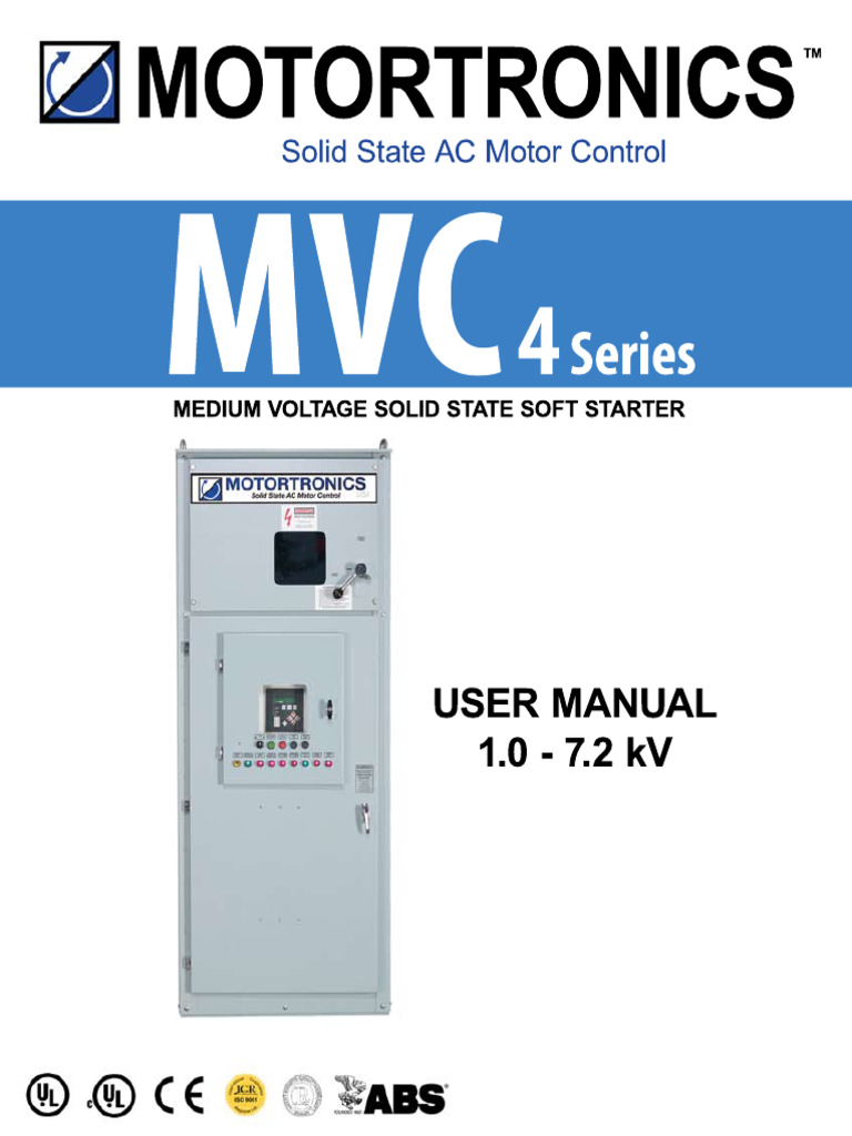 Motortronics MVC4 User Manual - 1.0 - 7.2kV Motortronics REV6.26 | PDF ...