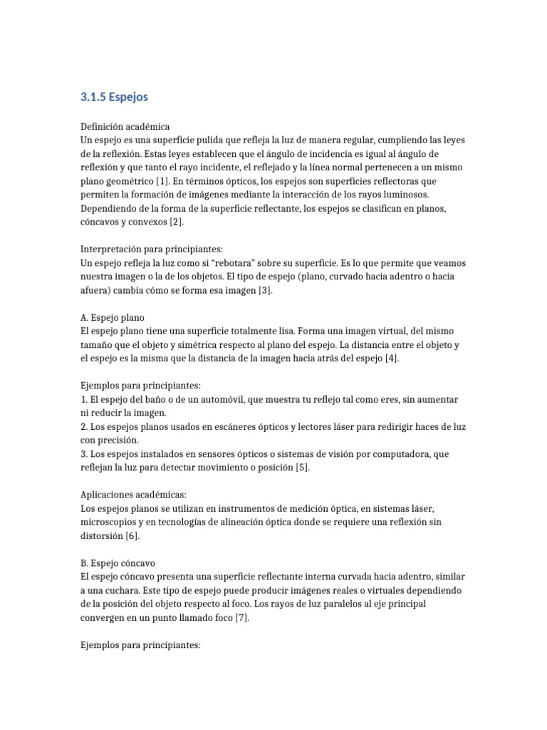 Espejos | PDF | Espejo | Reflexión (Física)