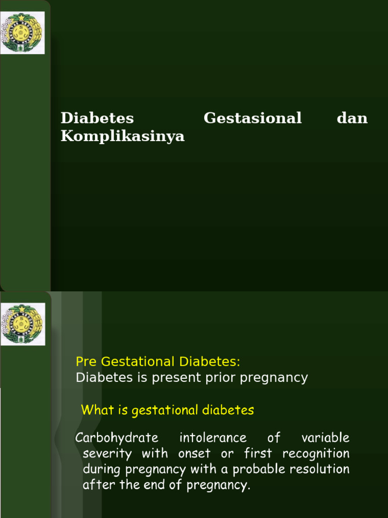 Gestational Diabetes: Risks and Management | PDF | Gestational Diabetes ...