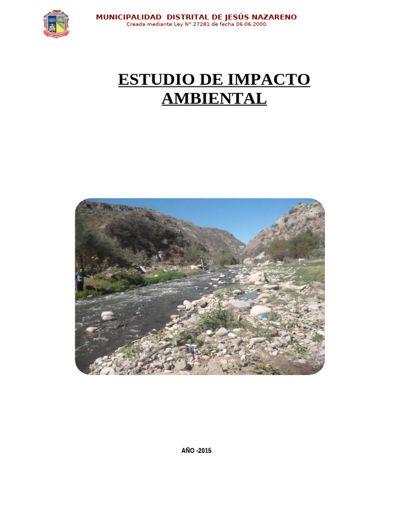Eia DDFF Ribereñas | PDF | Evaluación de impacto ambiental | Entorno ...