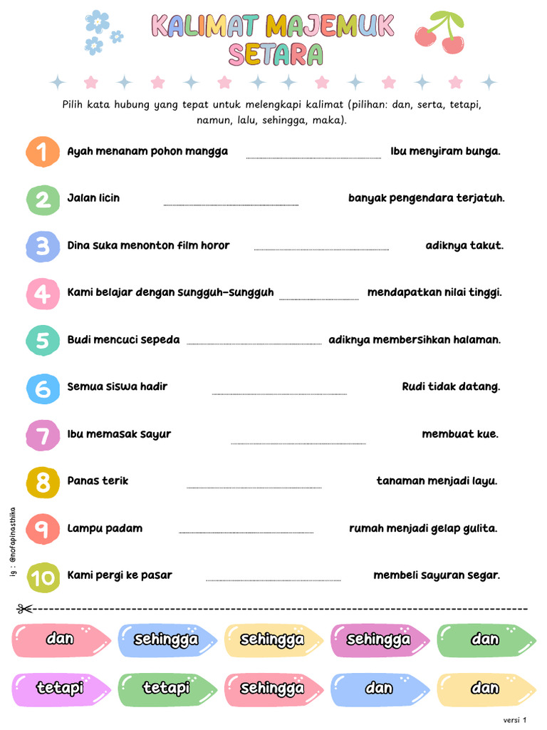 Kalimat Majemuk Setara dan Hubungannya | PDF
