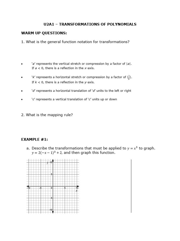 Polynomial Transformations and Functions | PDF | Discrete Mathematics ...