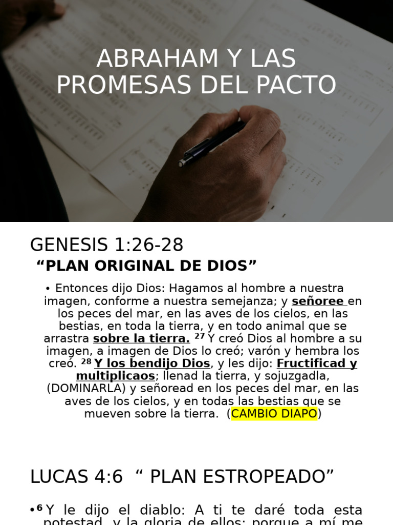 Abraham y Las Promesas Del Pacto | PDF | Abrahán | Jesús