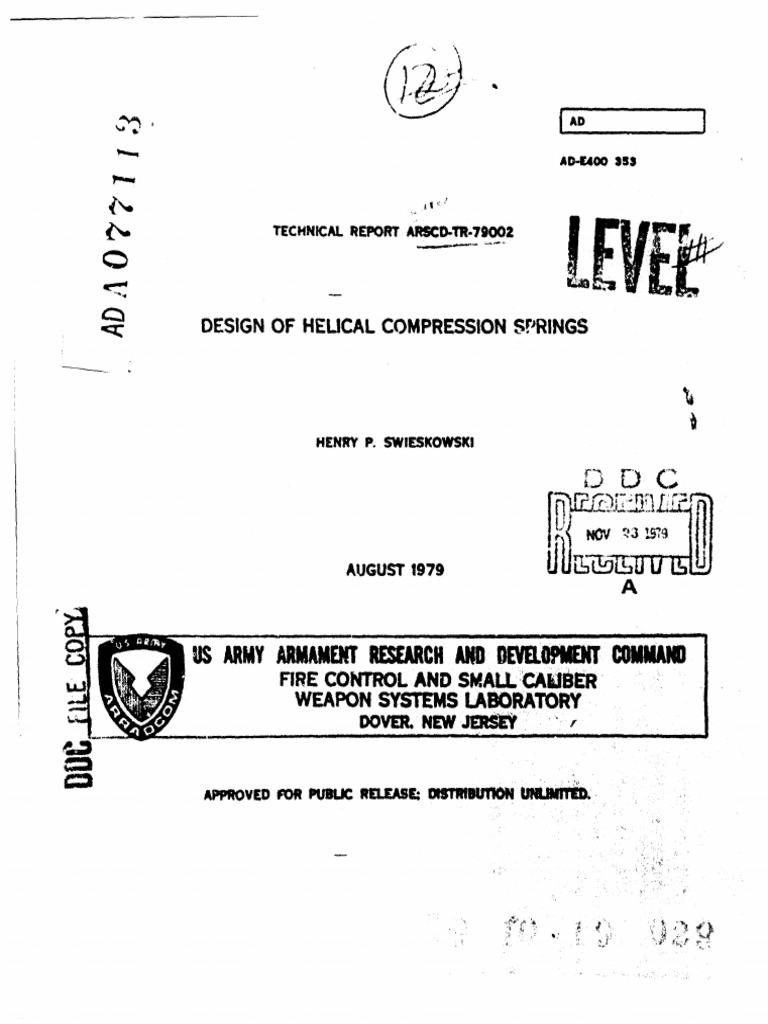 Helical Compression Spring Design Guide | PDF | Mathematics ...