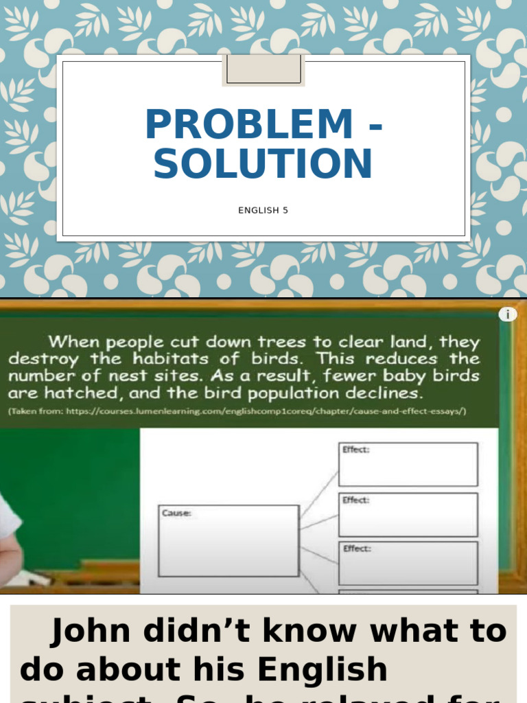 PROBLEM - SOLUTION Eng. 5 Problempsolution | PDF