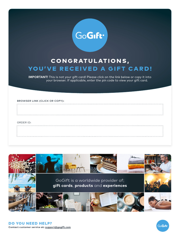 Redeem Your GoGift Card Here | PDF