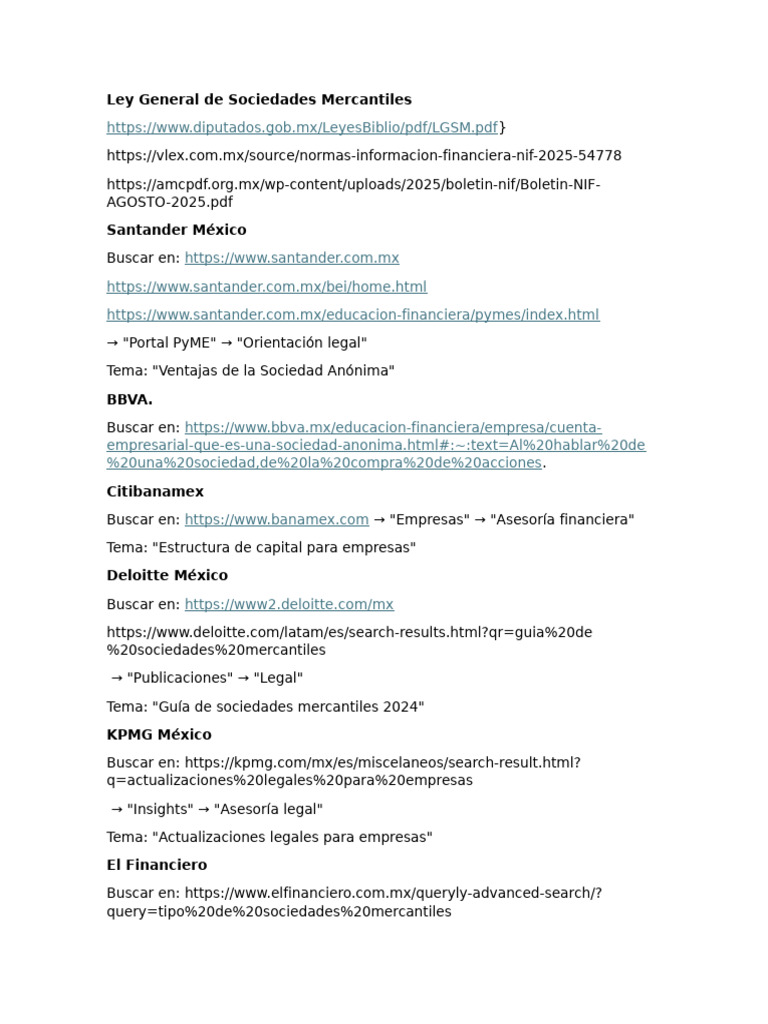 Ley General de Sociedades Mercantiles - Docx Referencias | PDF