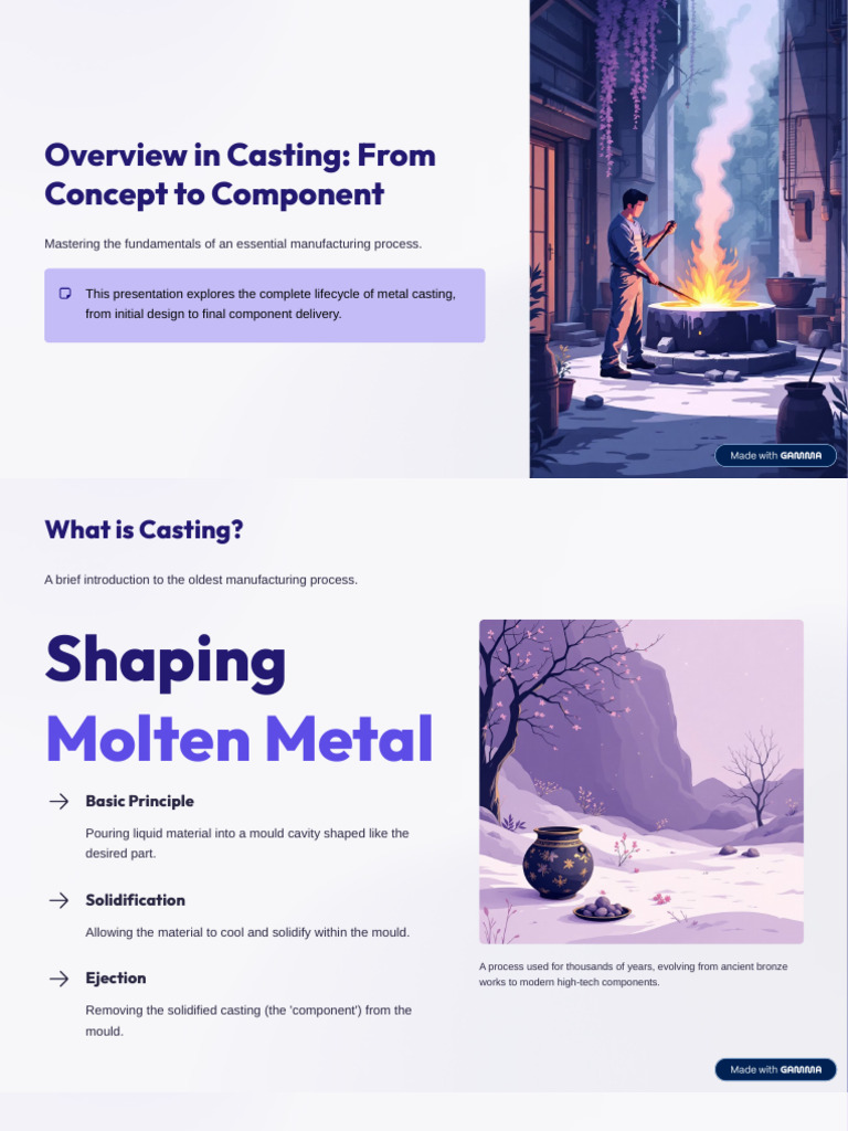 Overview in Casting From Concept To Component | PDF | Casting ...