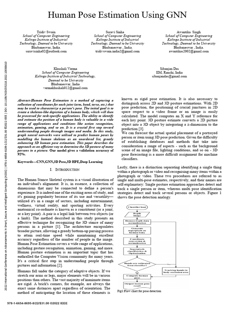 Human Pose Estimation Using GNN | PDF | 2 D Computer Graphics | Information