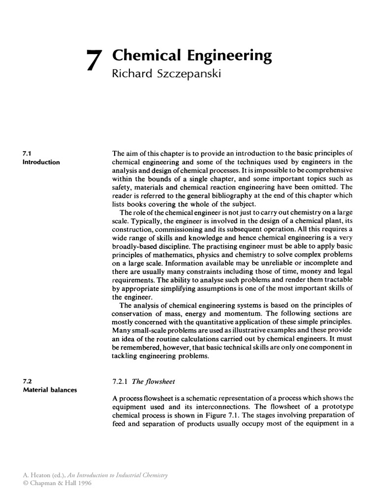 Exam Chemical Engineering | PDF | Stoichiometry | Physical Sciences