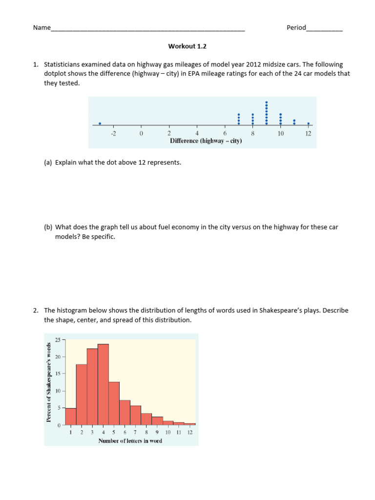 Statistical Analysis of Various Data Distributions | PDF | Histogram ...
