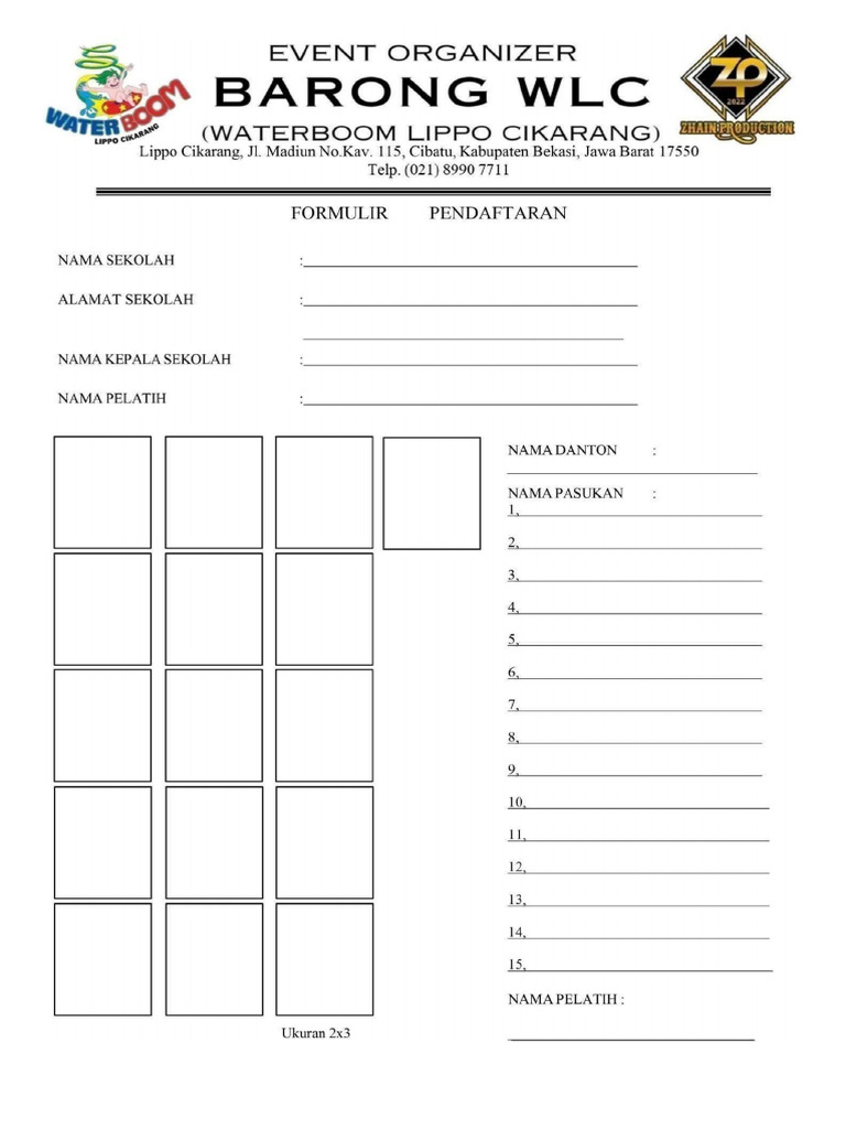 Formulir LKBB Barong WLC #2 | PDF
