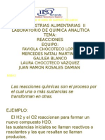 REACCIONES(QUIMICA ANALITICA)