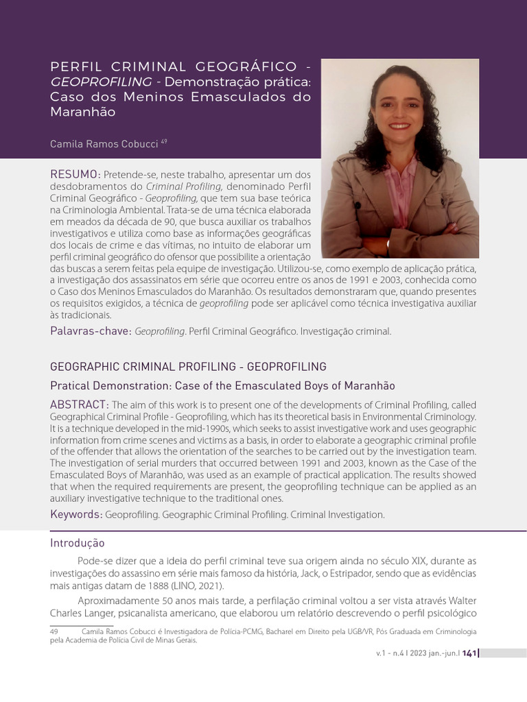 Geoprofiling: Caso dos Meninos Emasculados | PDF | Geografia | Aprendizado