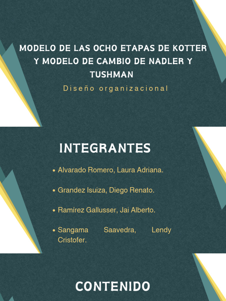 Modelos de Cambio Organizacional Efectivos | PDF