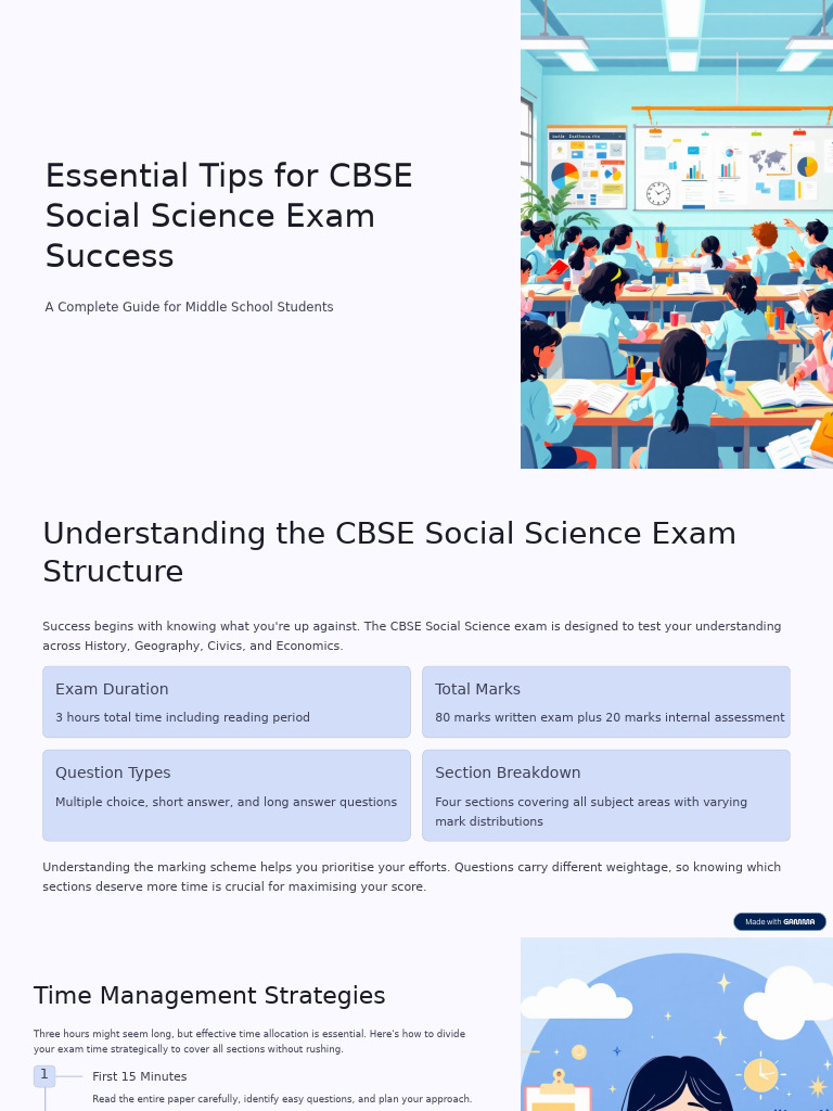 Essential Tips For CBSE Social Science Exam Success | PDF | Multiple ...