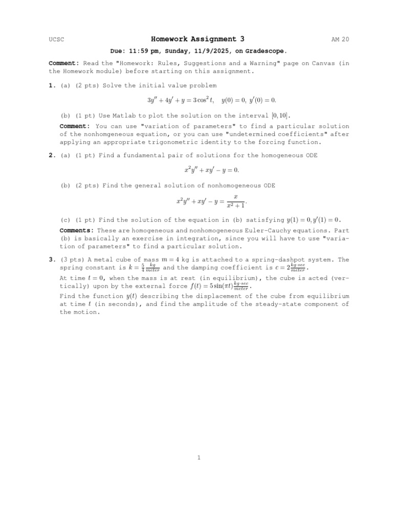 Homework 3 | PDF