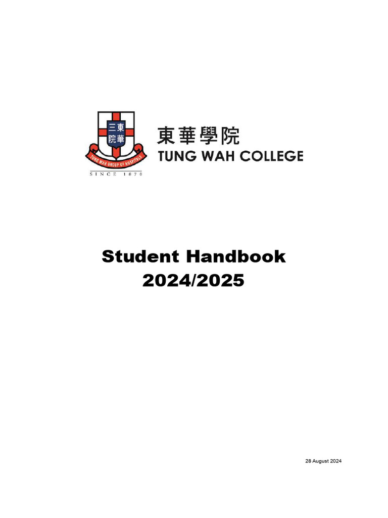 Tung Wah College Student Handbook 2024 | PDF | University And College ...