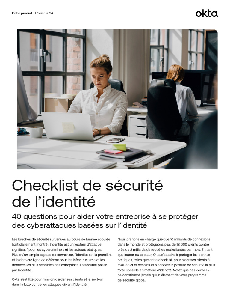 Checklist Sécurité Identité pour Entreprises | PDF | Sécurité ...