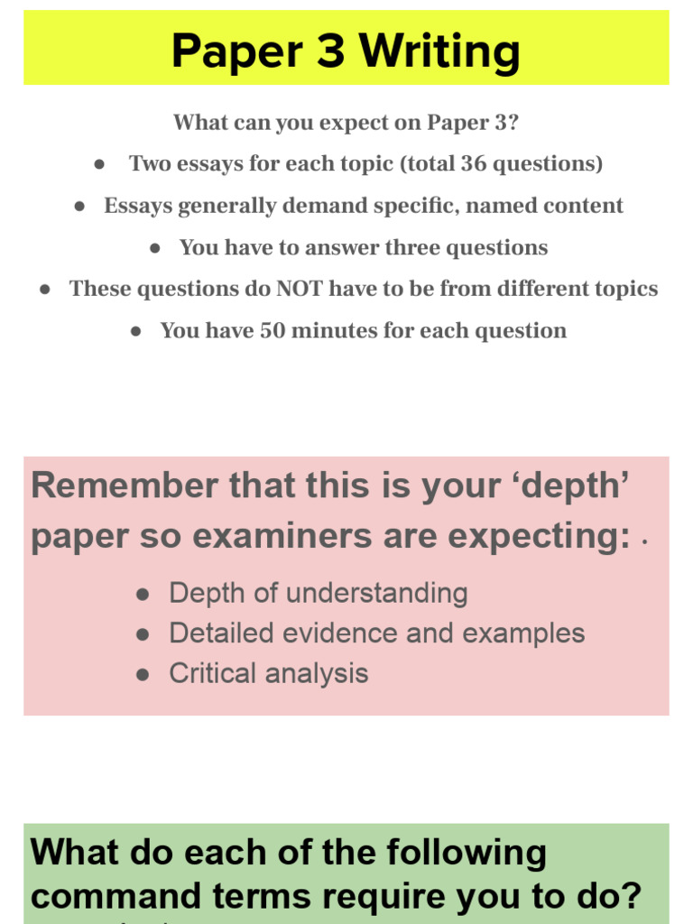 Paper 3 Writing | PDF | Essays | Argument