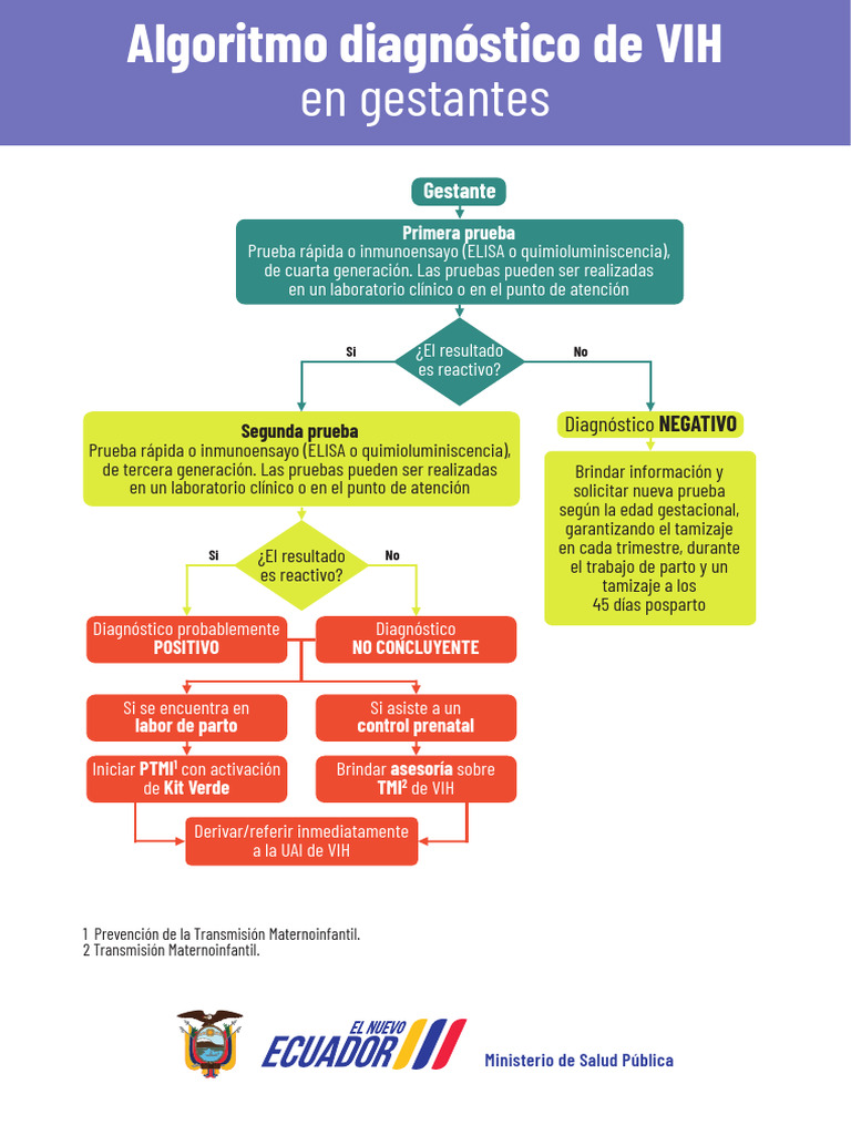 Algoritmo VIH en Gestantes: Diagnóstico y Pruebas | PDF