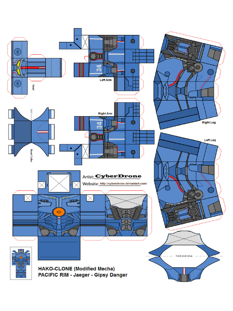 Gipsy Danger Paper Toy Paper Craft | PDF