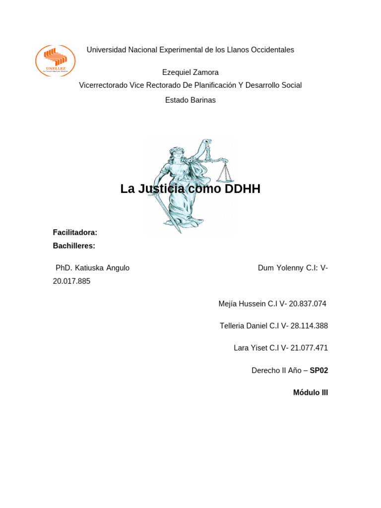 Justicia como Derecho Humano Esencial | PDF | Juez | Derechos humanos