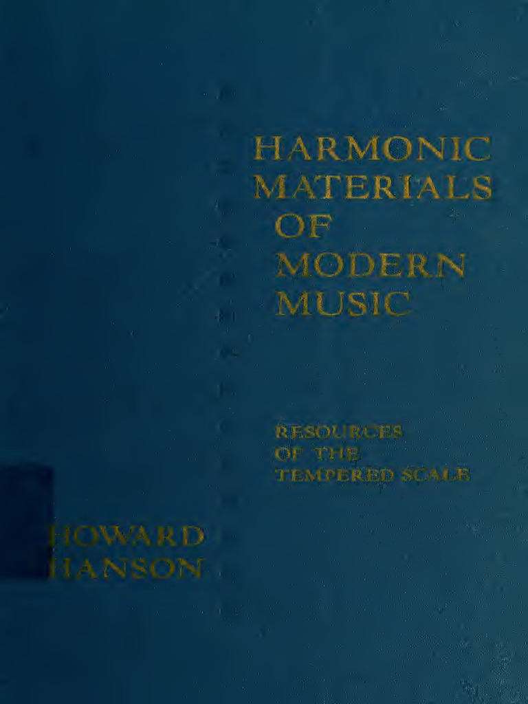 Modern Music Harmonic Materials Guide | PDF