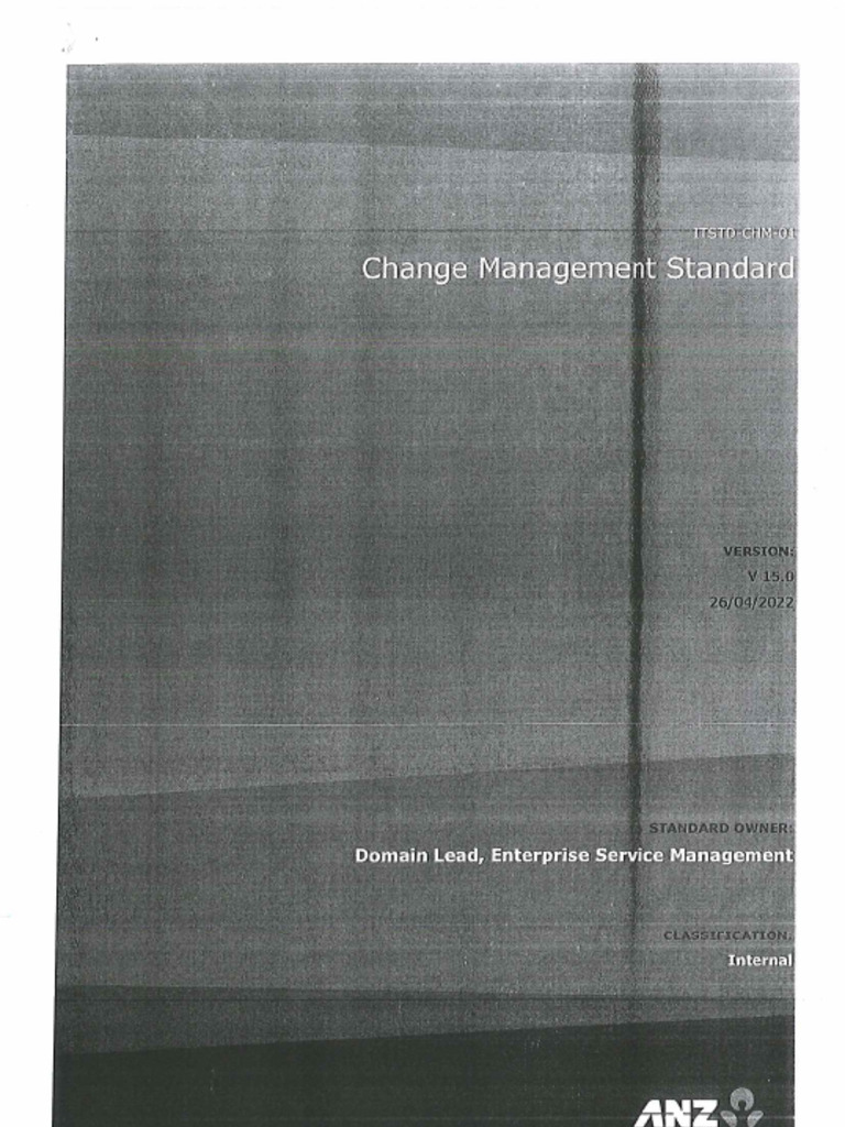 Change Management Standard | PDF