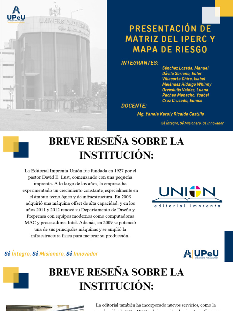 Matriz IPERC y Mapa de Riesgos Editorial | PDF