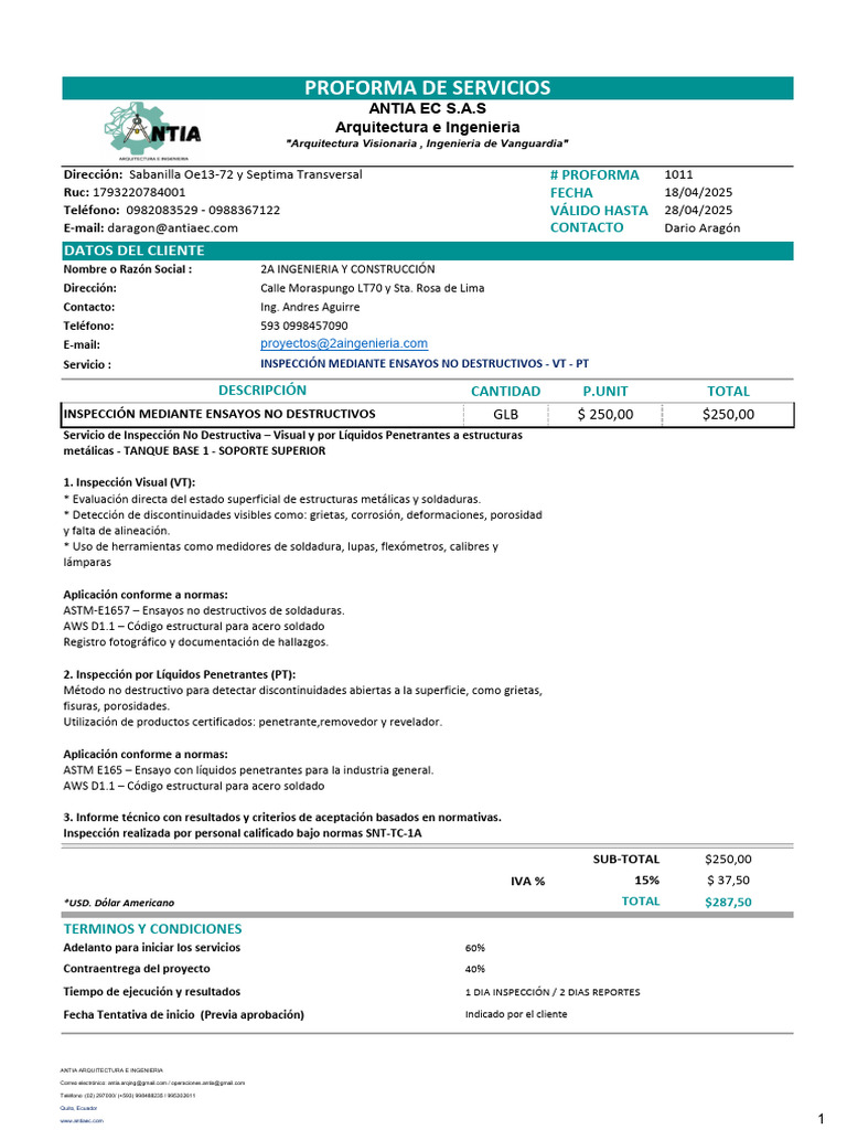 At 1011 2a Ing VT PT Estructura End 004 2025 | PDF | Pruebas no ...