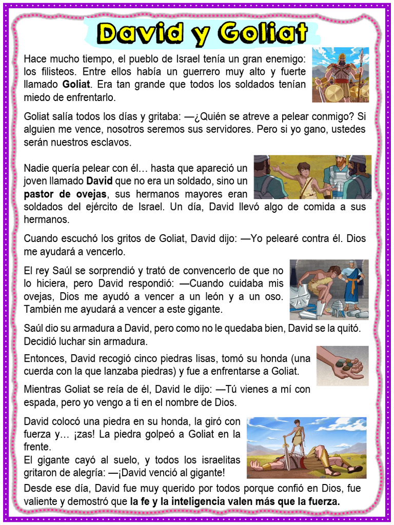 David y Goliat: La Fe Triunfante | PDF | Goliat | David
