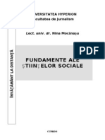 Fundamente Ale Stiintelor Sociale-Jurnalism-Fr