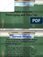 System Analysis Pro To Typing and Iteration